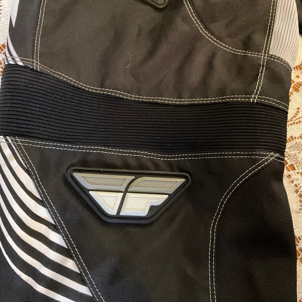 Fly Racing 303 Race Pants Mens 28 Motocross BMX Dirt Bike Black Gray White - Picture 10 of 10
